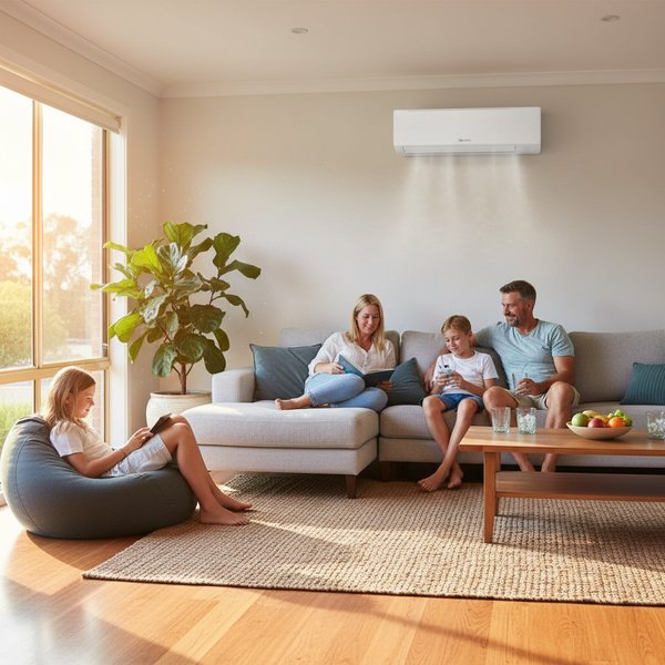 Split System - Outdoor Condenser Unit Installation and Line Connection in Adelaide